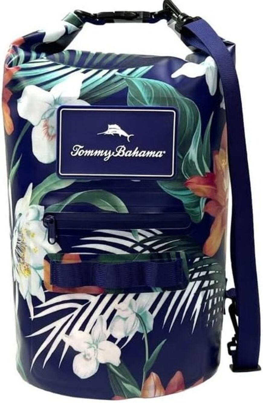 Tommy Bahama Waterproof Dry Bag 20L Dark Floral NWT